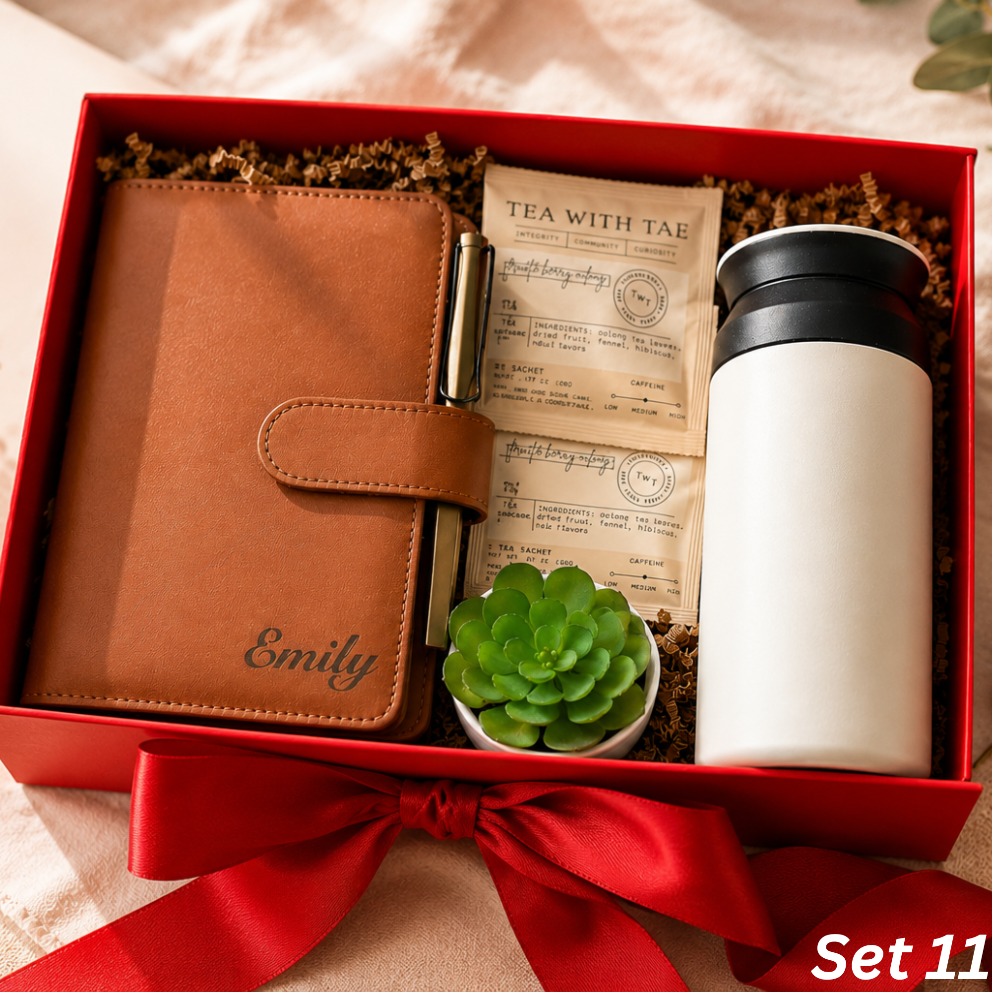 Personalized Productivity Gift Box — Journal & Travel Set Lichi Gifts
