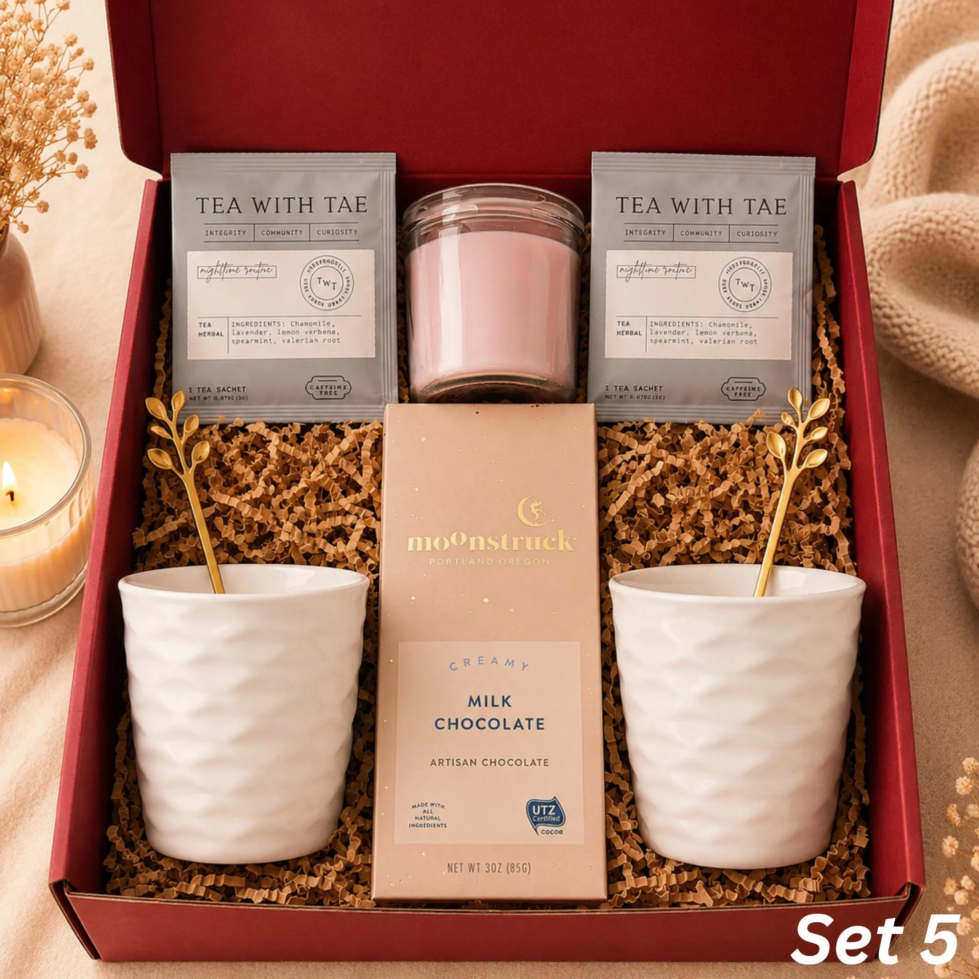 Tea for Two Gift Box — Cozy Couples Set Lichi Gifts