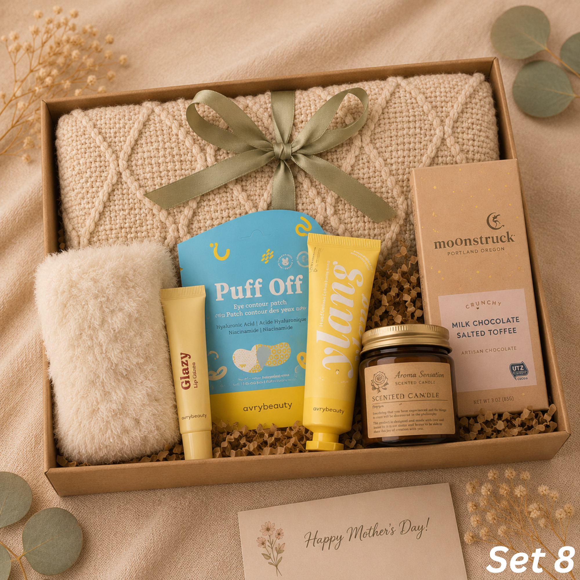 Happy Mother's Day Gift Box — Cozy Self-Care Set Lichi Gifts