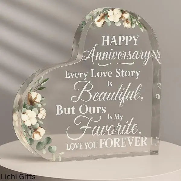 Anniversary Wedding Acrylic Plaque Lichi Gifts