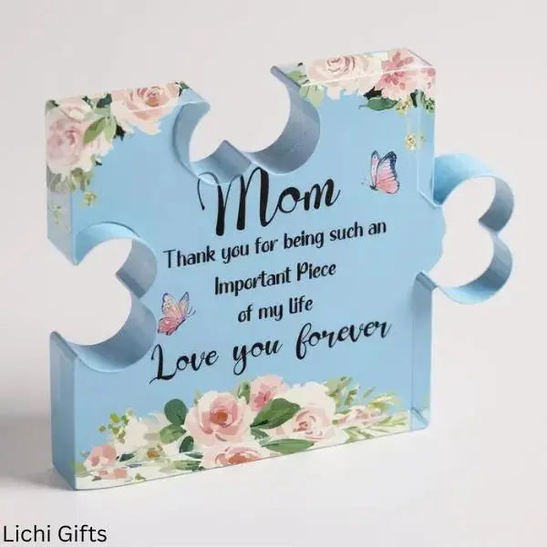 Cute Gift for Mom – Acrylic Decorative Plaque – Birthday Mothers Day - Christmas Gift from Daughter or Son Lichi Gifts
