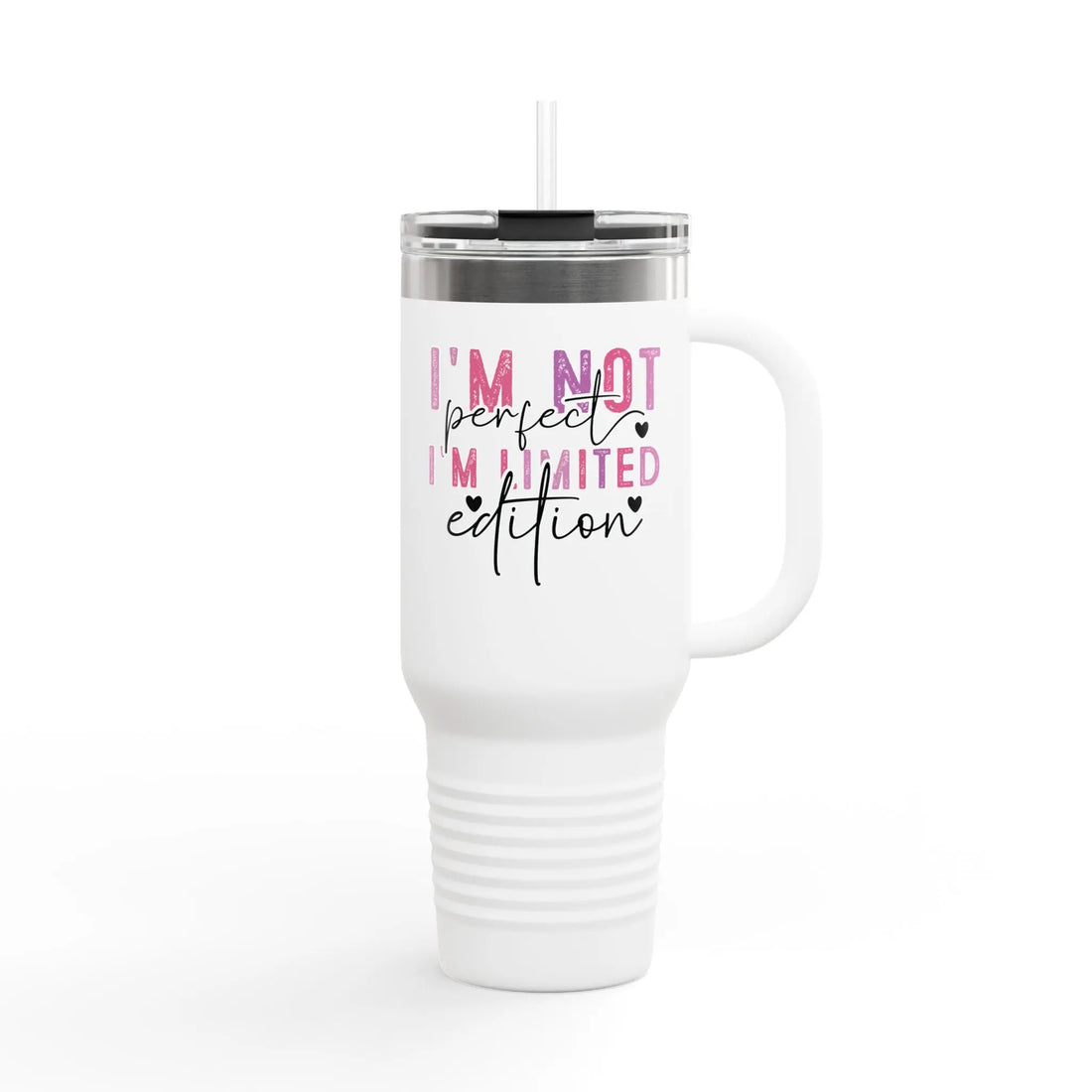 Insulated Travel Mug with Motivational Quotes, Perfect Gift for Coffee Lovers, 40oz Travel Mug, Stylish Tumbler for On-the-Go, Unique [...] Printify