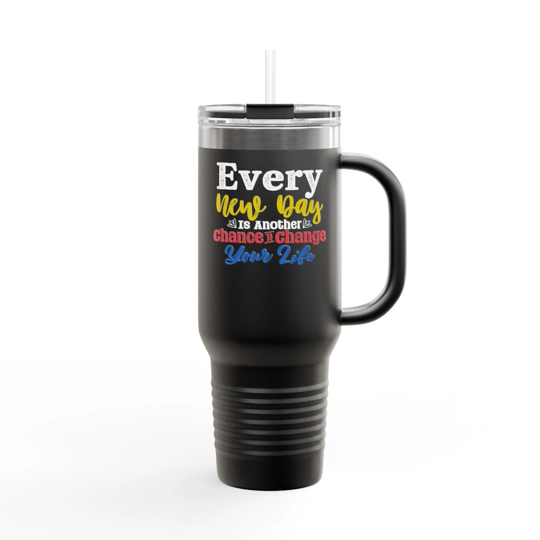 Insulated Travel Mug, New Year Motivation, Travel Coffee Cup, 40oz Stainless Steel, Daily Inspiration, Gift for Coffee Lovers, [...] Printify