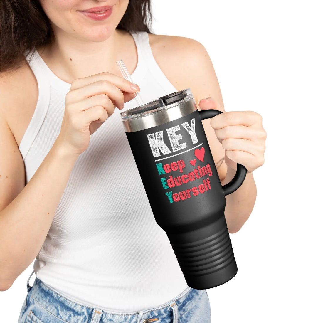 Inspirational Insulated Travel Mug, 40oz | Motivational Coffee Cup for Teachers, Students, Back to School, Gift Idea Printify