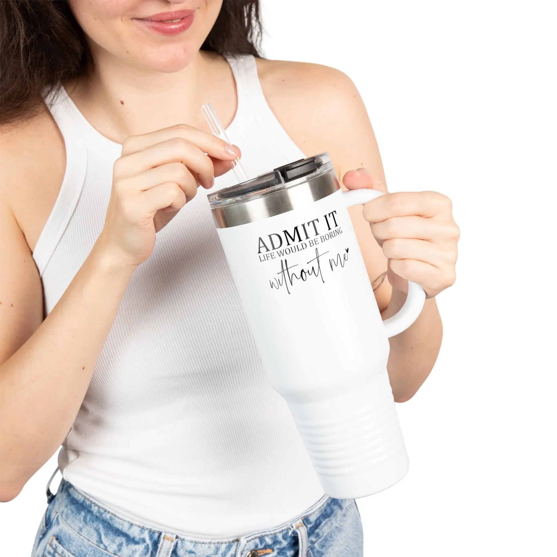 Stylish Insulated Travel Mug, 40oz - Perfect for Coffee Lovers, Gifts for Friends, Personal Use, Holidays, Adventure Printify