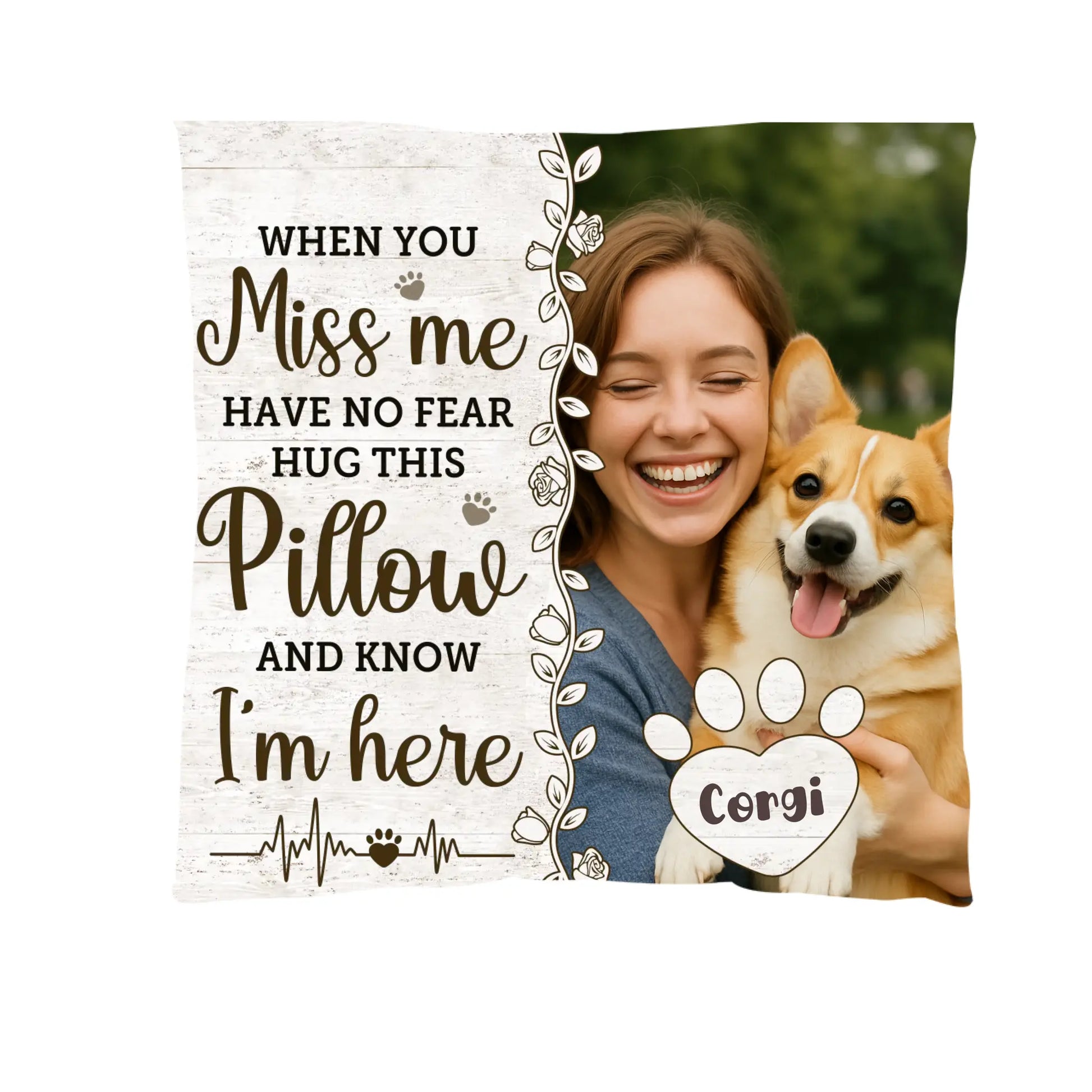 Personalized Memorial Custom Pillow – Cherish & Remember Your Loved One ShineOn