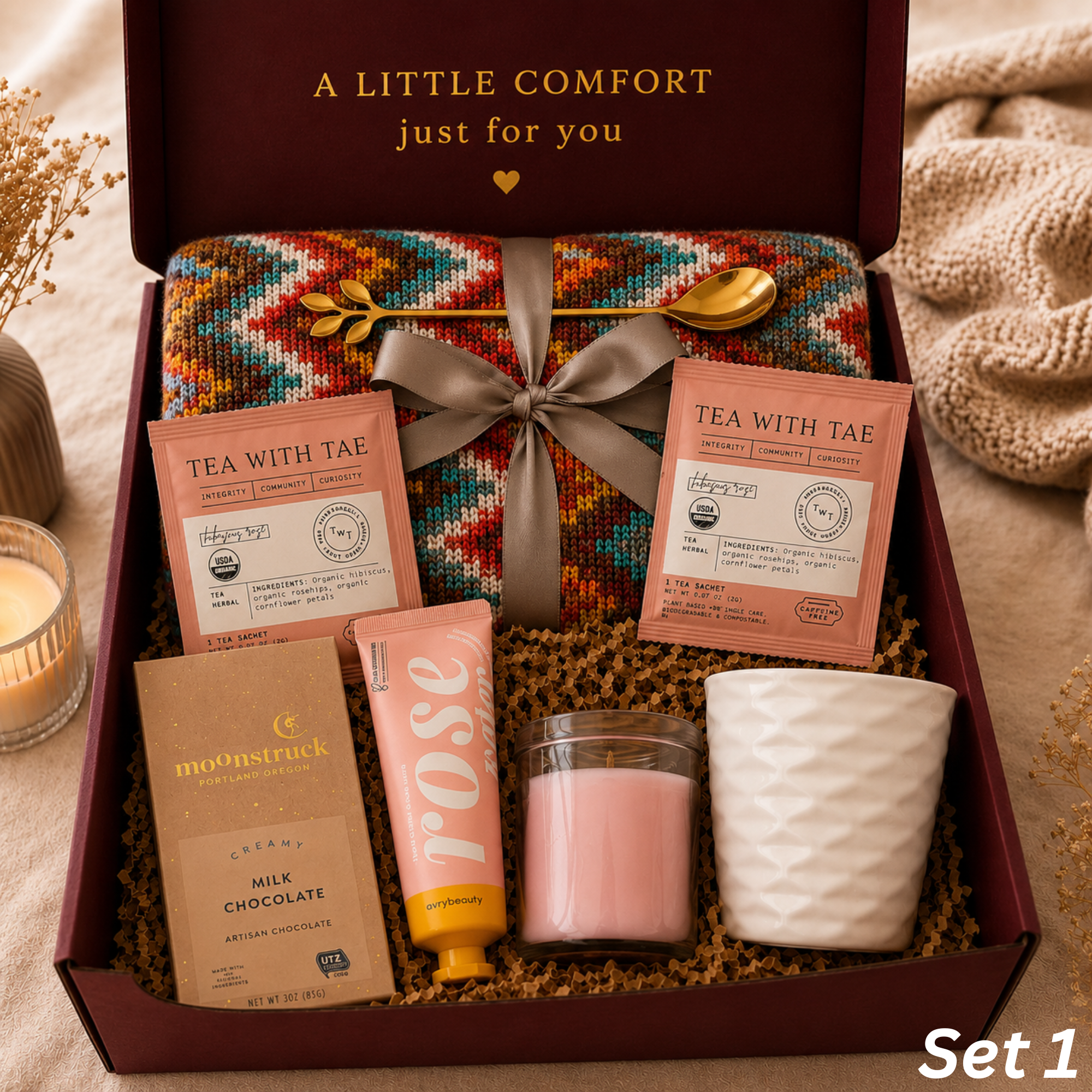 Cozy Comfort Gift Box — Multicolor Soothing Care Set Lichi Gifts