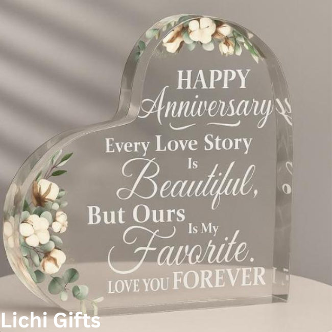 Anniversary Wedding Acrylic Plaque Lichi Gifts