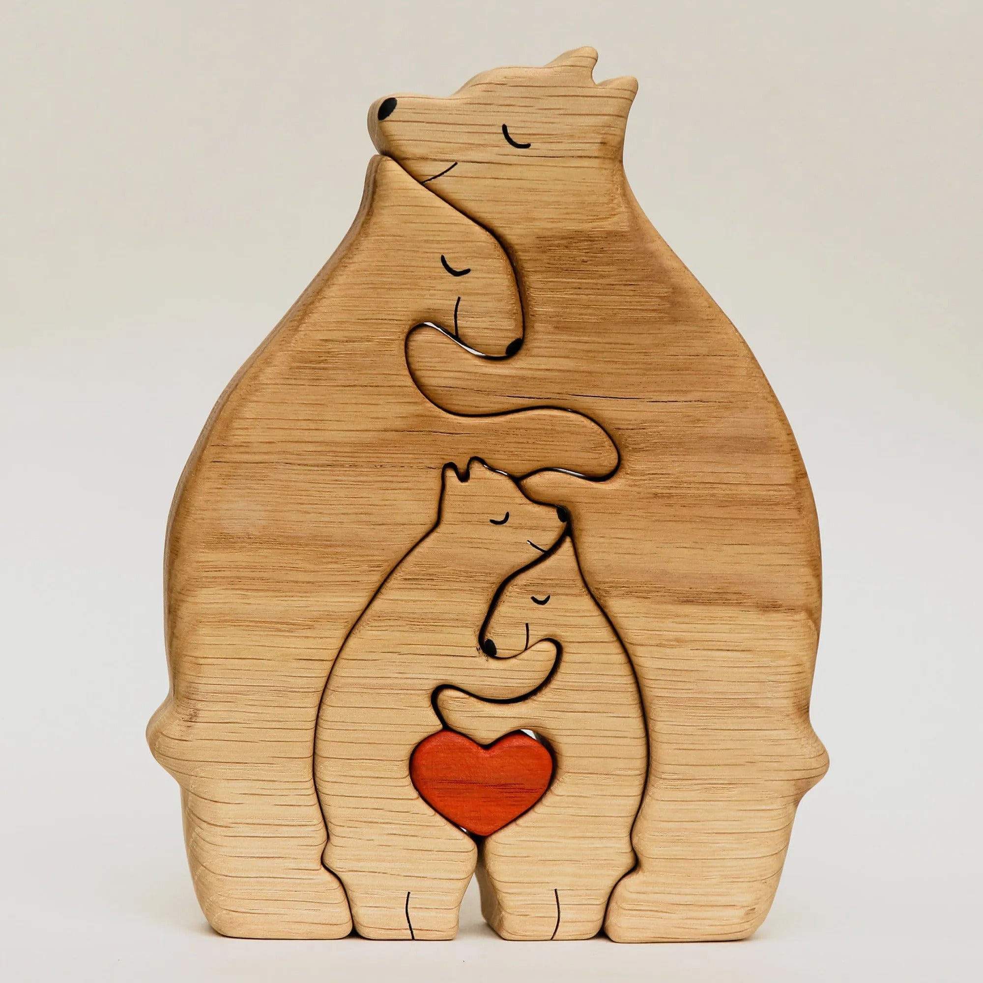🐻 Personalized Wooden Bear Puzzle – Celebrate Your Family with a Handcrafted Gift Lichi Gifts