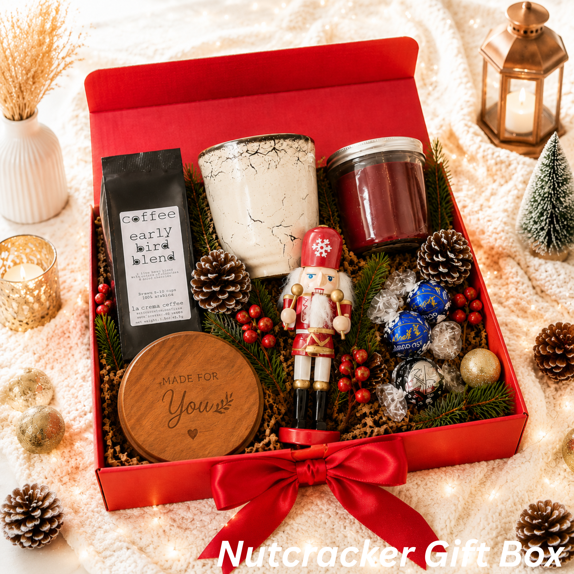 Nutcracker Christmas Gift Box – Coffee, Chocolate & Keepsake