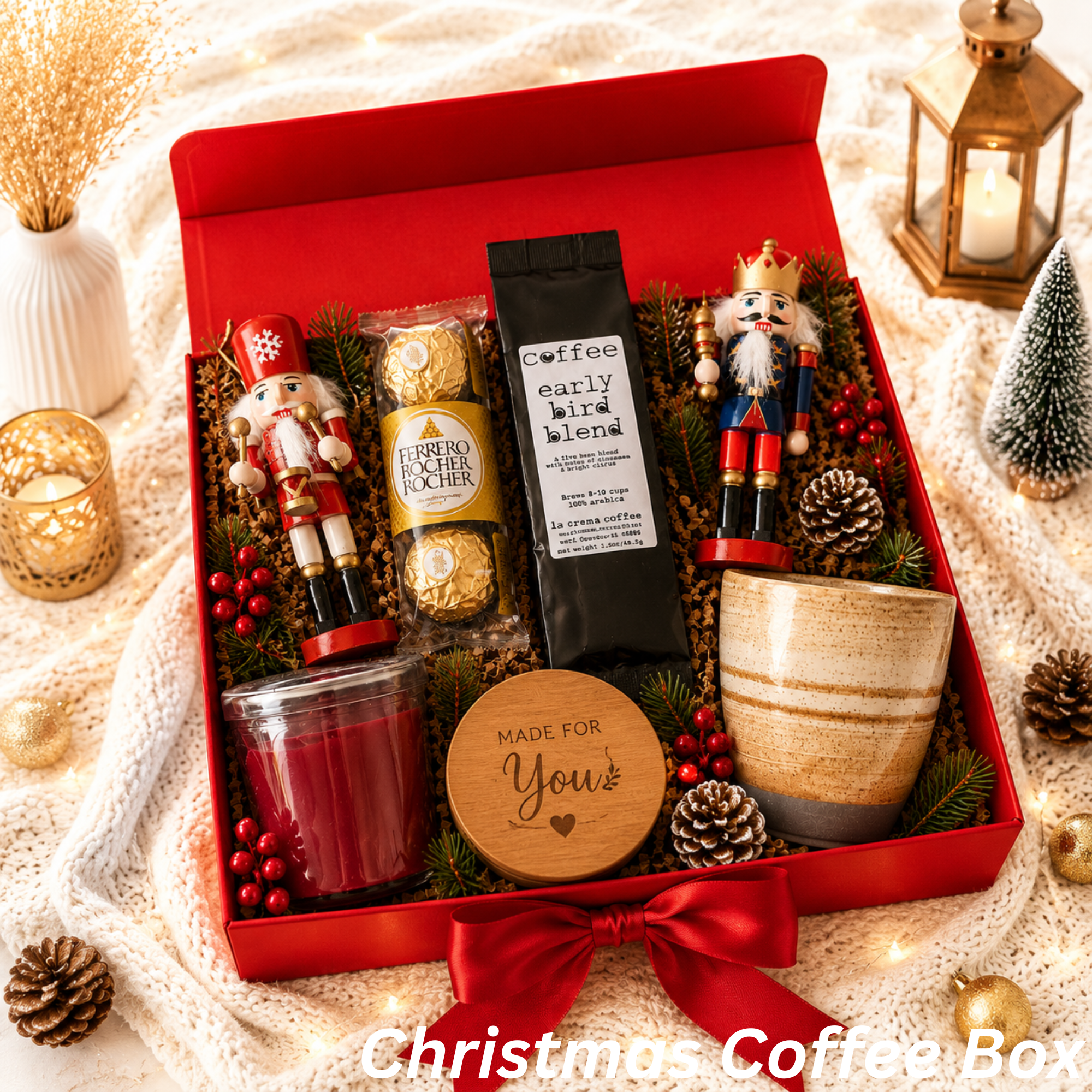 Christmas Coffee Gift Box – Coffee, Chocolates & Nutcracker