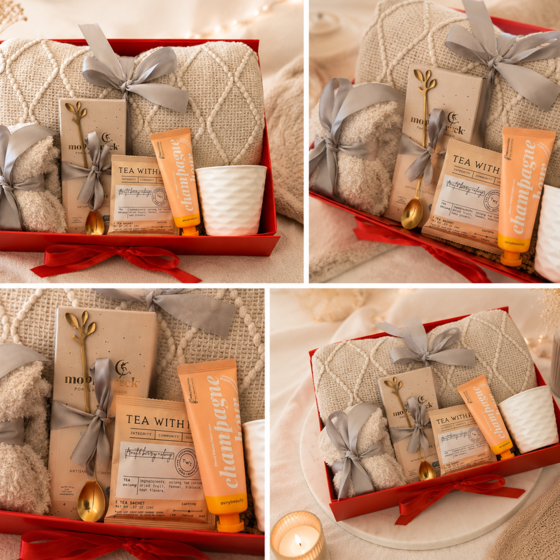 Cozy Night In Gift Box for Women | Luxury Comfort Set with Blanket, Chocolate, Tea & Hand Cream Lichi Gifts
