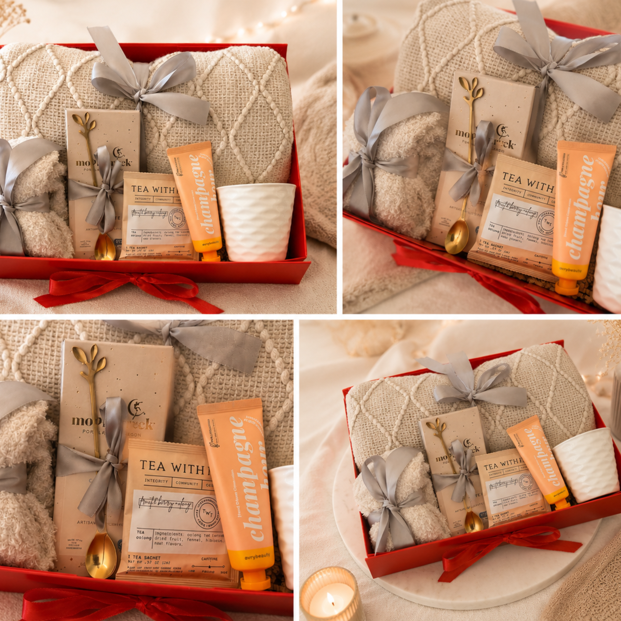 Cozy Night In Gift Box for Women | Luxury Comfort Set with Blanket, Chocolate, Tea & Hand Cream Lichi Gifts