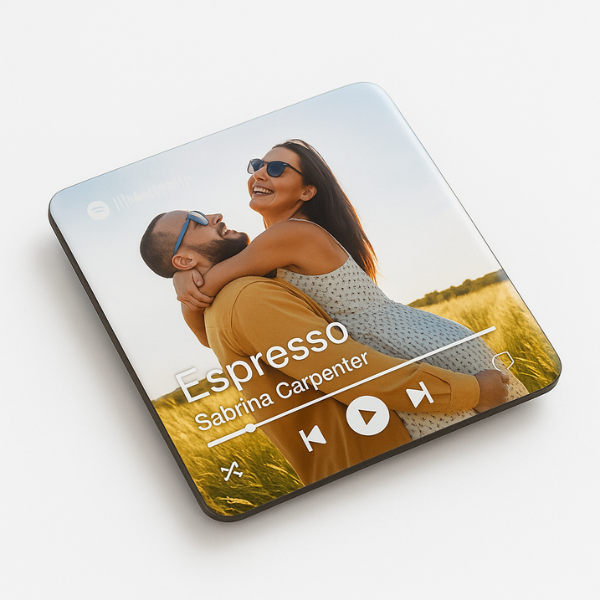 Personalized Our Favorite Song Square Magnet - Our Favorite Song Gift Custom Song Square Mag - Song Magnet Music Lover Magnet
