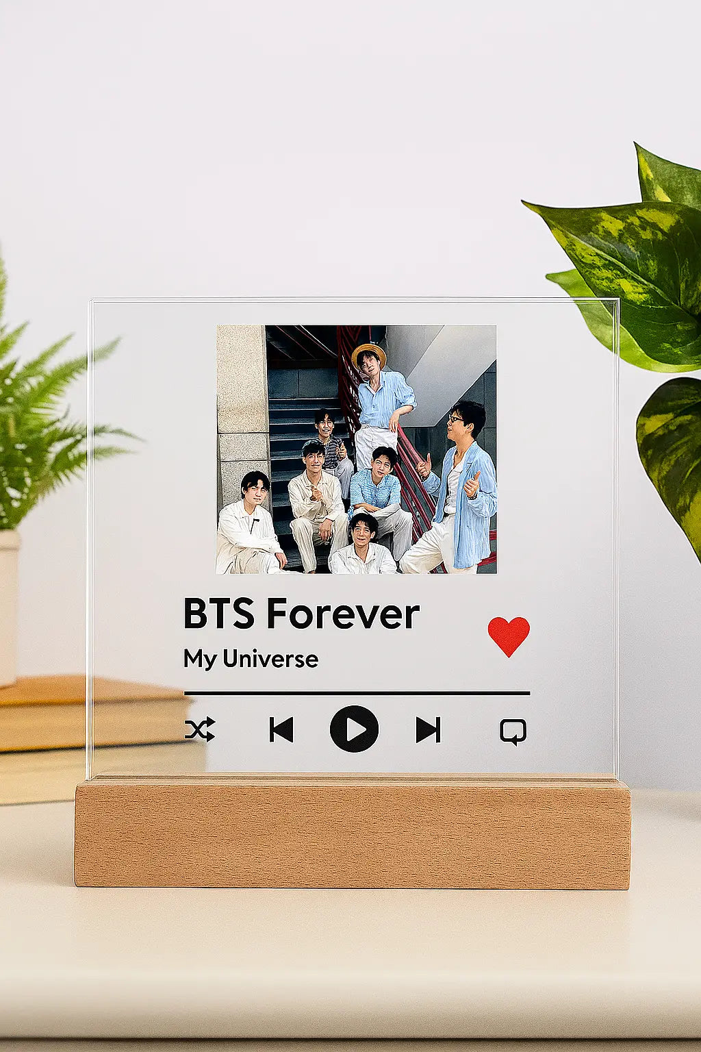 Personalized LED Acrylic K-Pop Bias Music Plaque – “Choose Your Bias” shineon