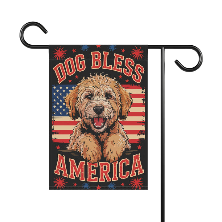 “Dog Bless America” Patriotic Garden Flag – Adorable Dog Decor