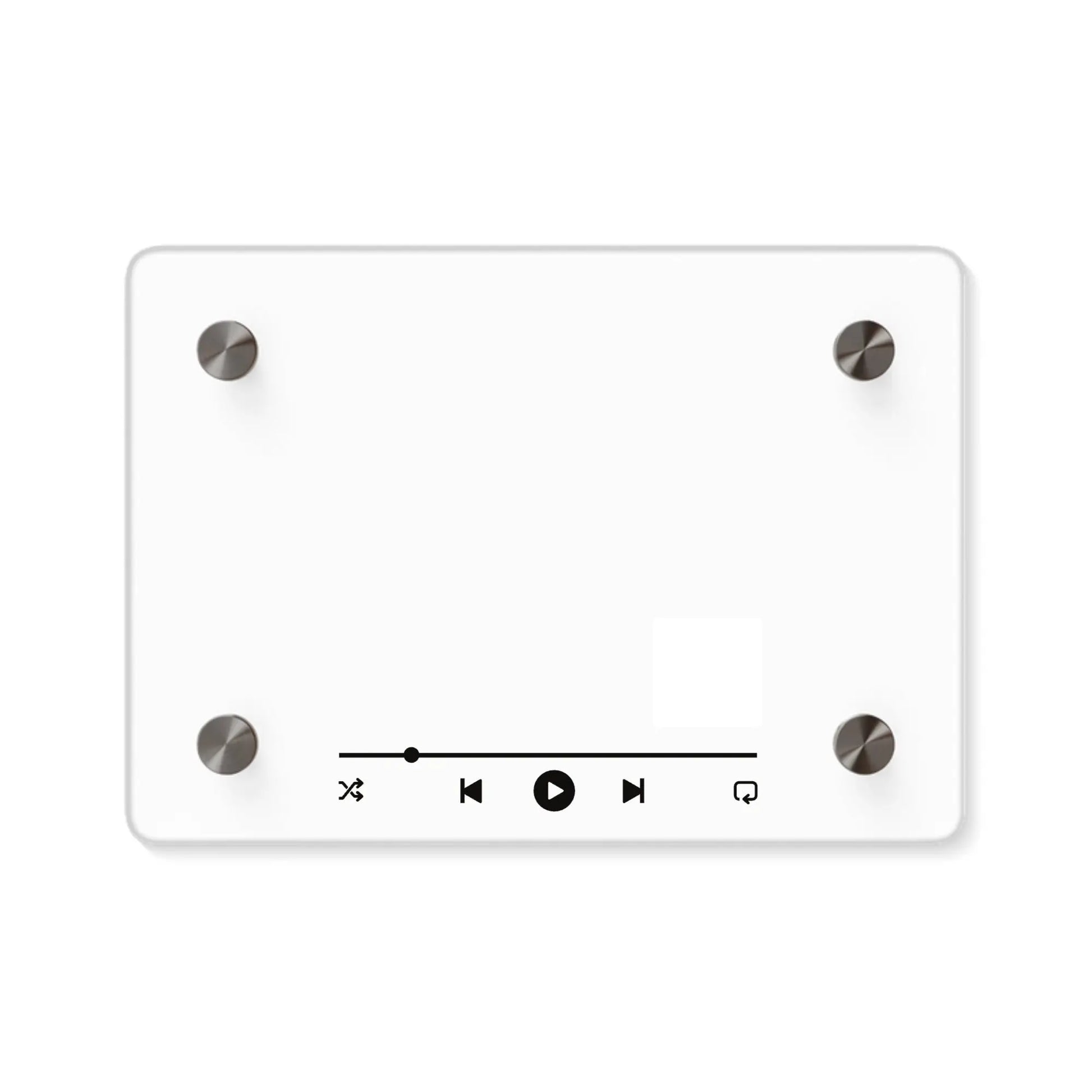Custom Music-Player Acrylic Wall Art Panel – QR Code Edition printify