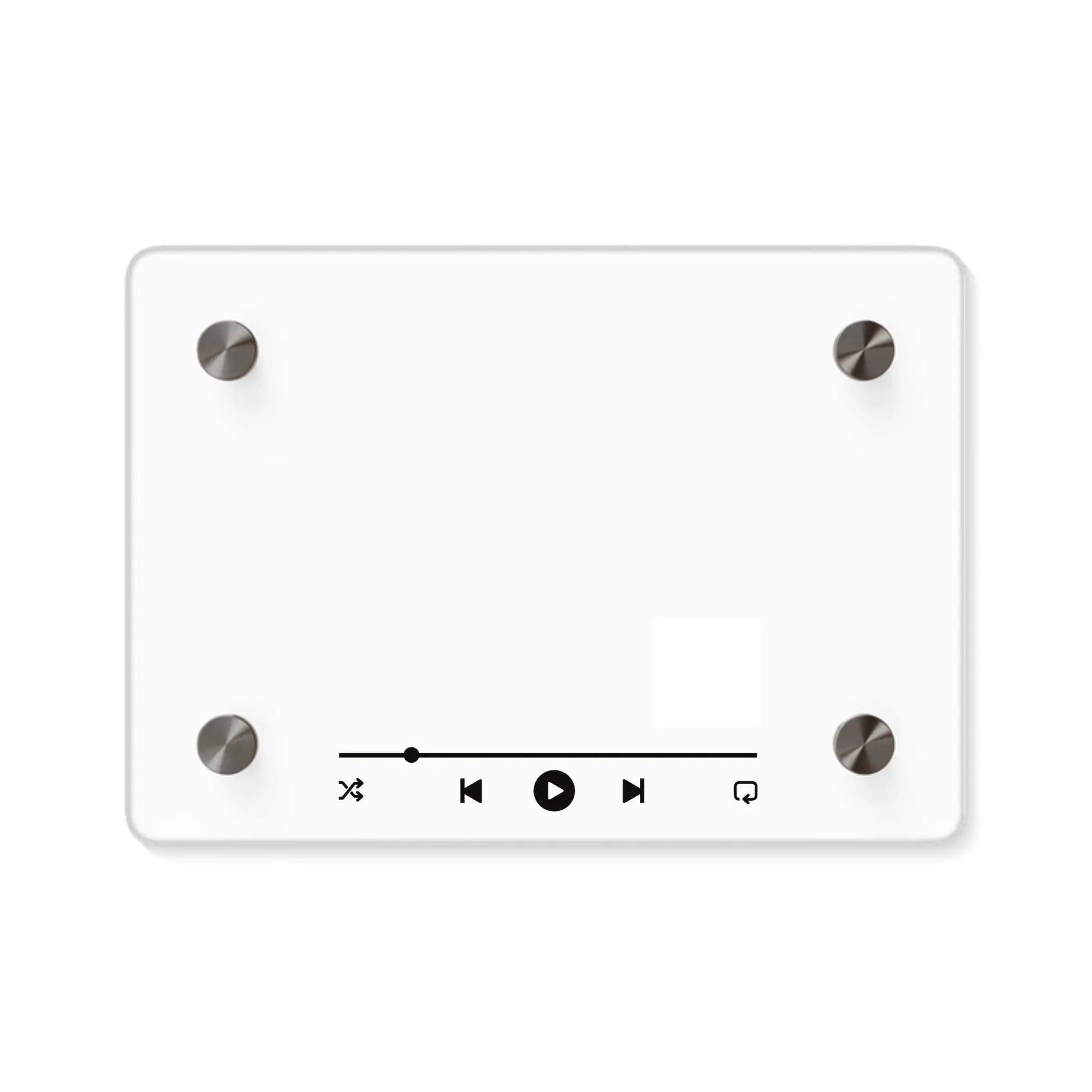 Custom Music-Player Acrylic Wall Art Panel – QR Code Edition printify