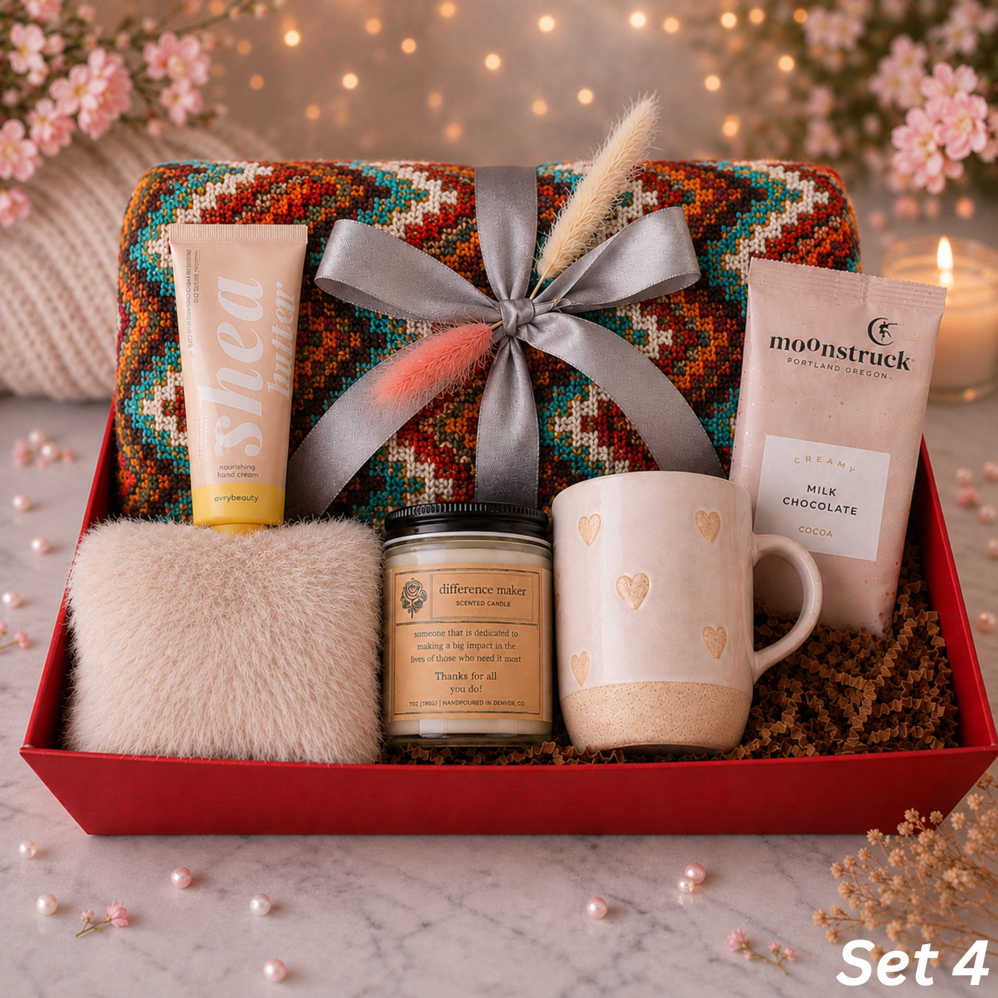 Thinking of You Gift Box — Multicolor Cozy Care Set Lichi Gifts