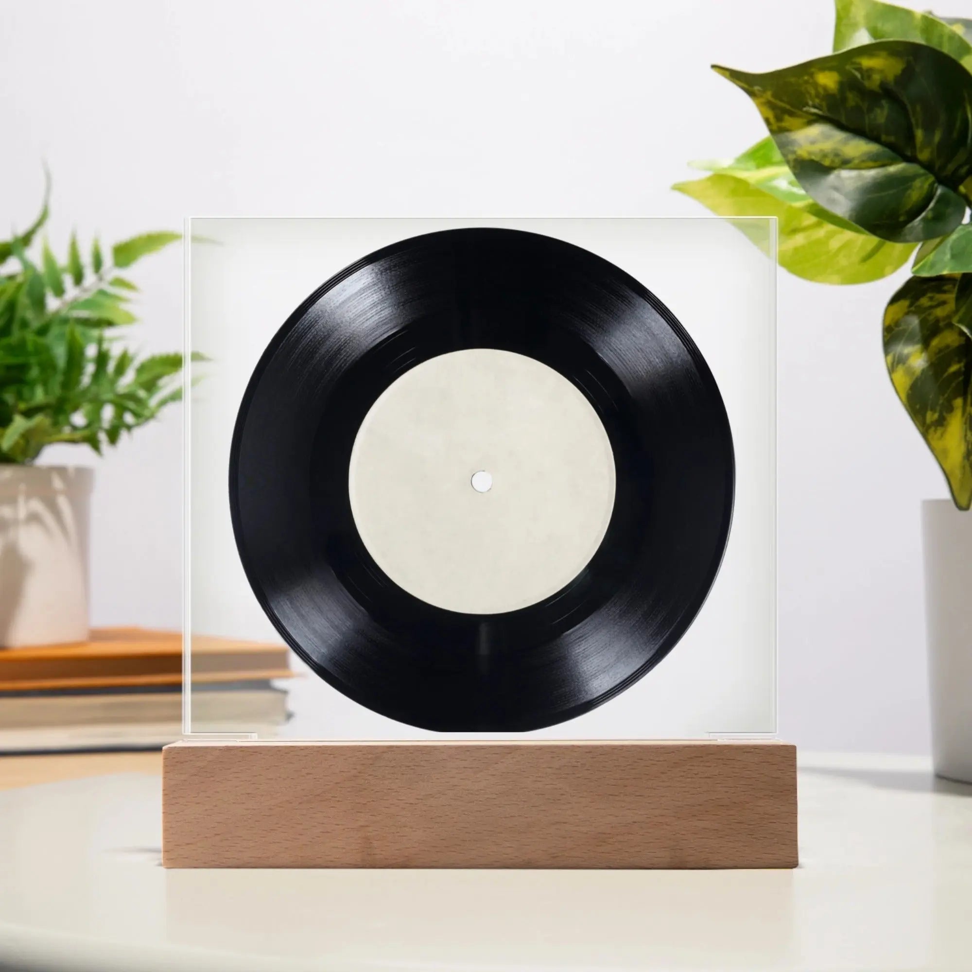 Personalized LED Acrylic Vinyl Record Plaque shineon