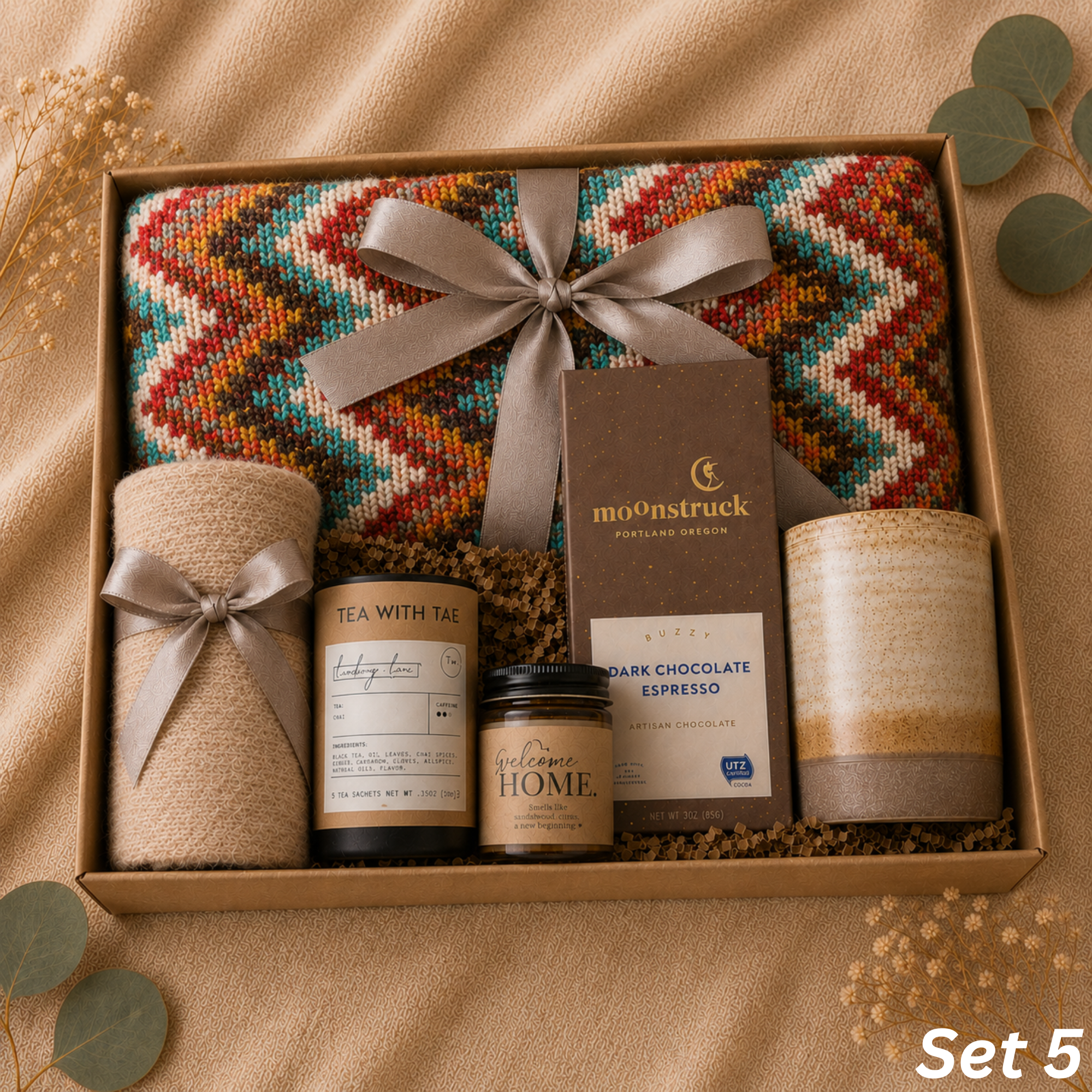 Welcome Home Comfort Gift Box — Multicolor Housewarming Set Lichi Gifts