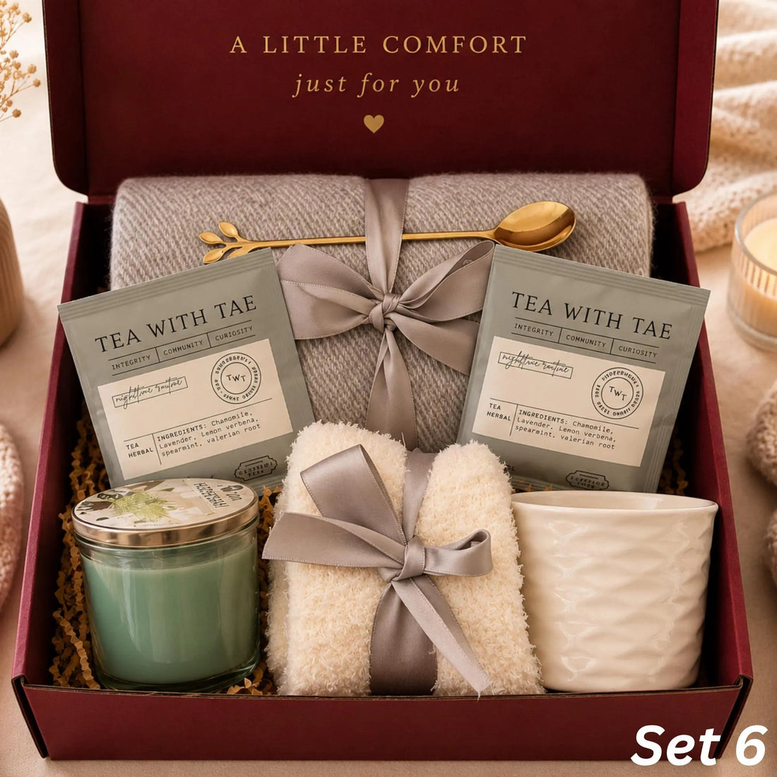 Cozy Thank You Gift Box for Men & Women, Hygge Care Package, Employee Appreciation Gift Basket, Birthday Gift for Friend, Dad, Gift Set Lichi Gifts