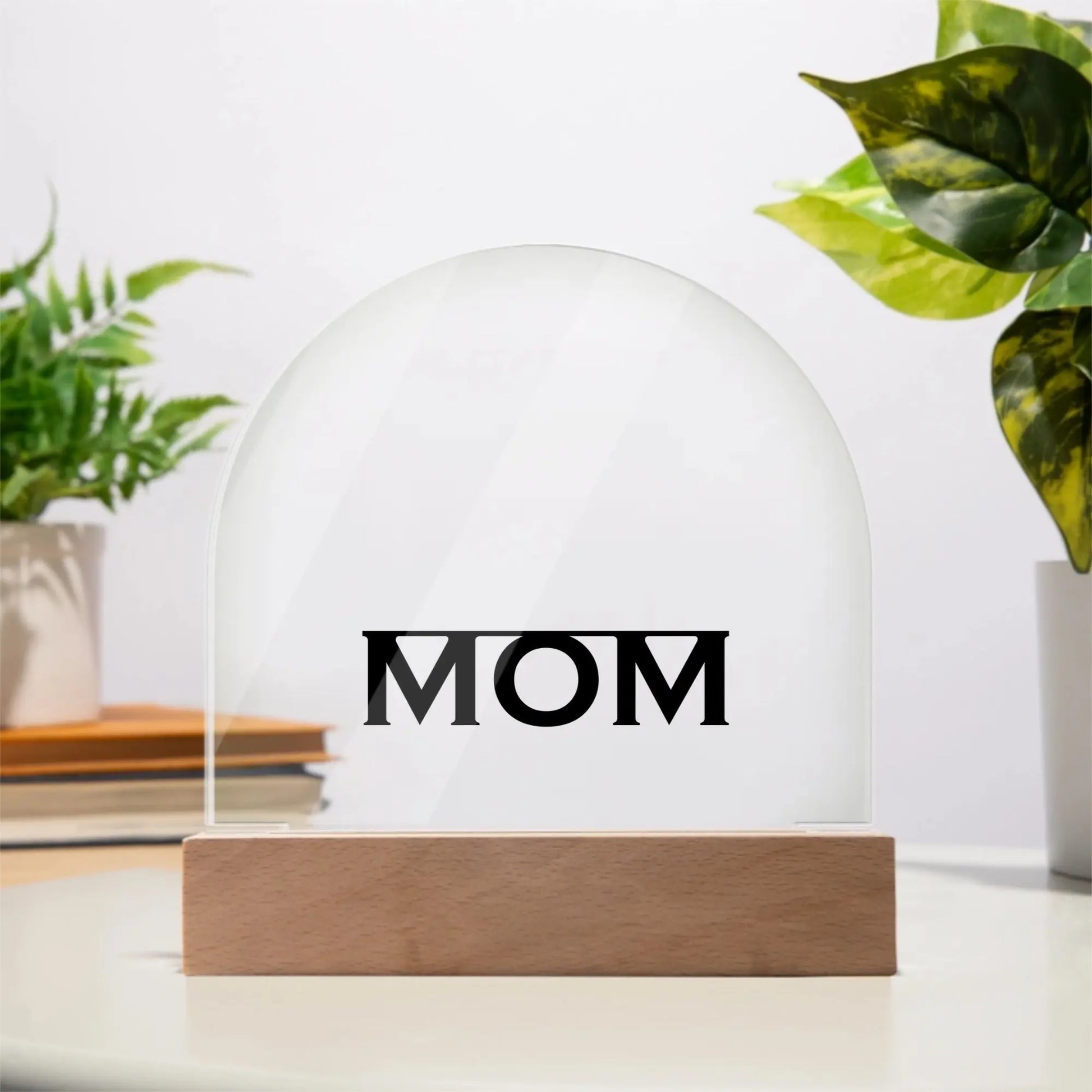Like Mother, Like Daughters Personalized Dome Plaque – Custom Gift for Mom with Names & Cartoon Family shineon
