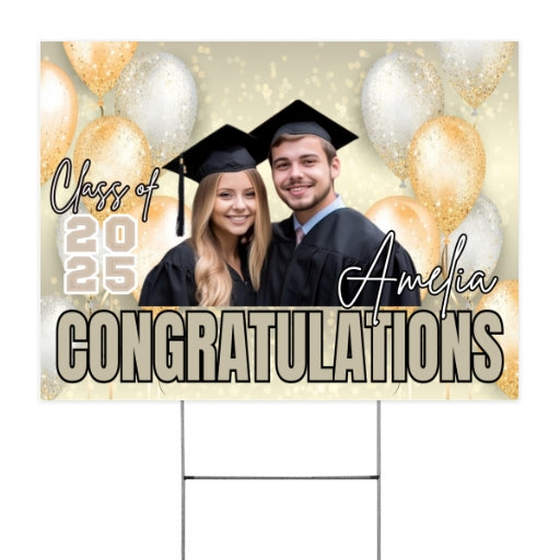 Customize Graduation Yard Sign – Honoring the Class of 2025 customall