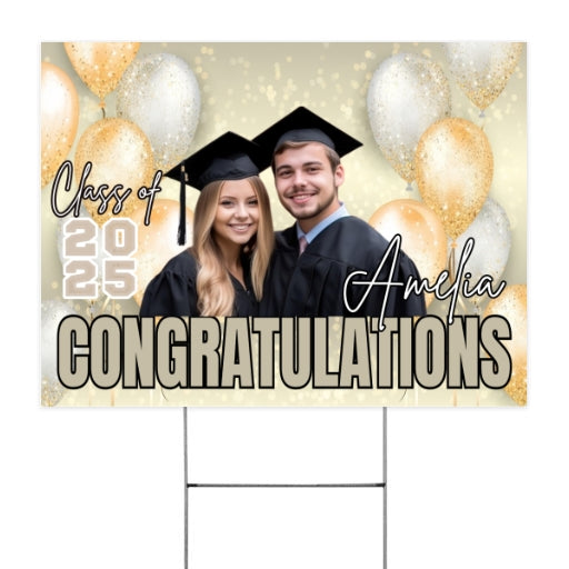 Customize Graduation Yard Sign – Honoring the Class of 2025 customall