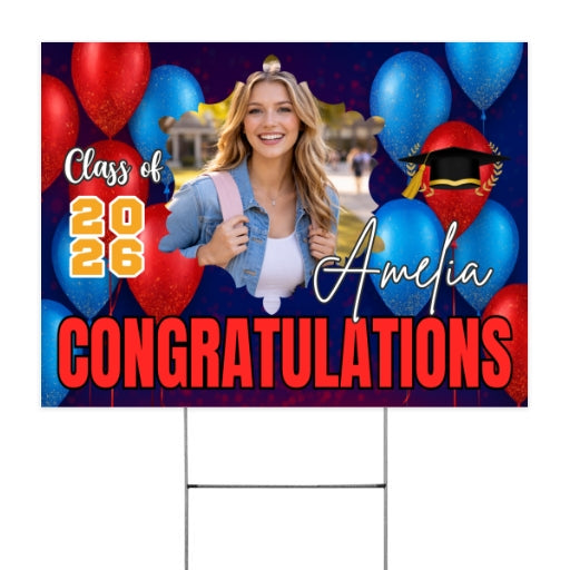 Customize Graduation Yard Sign – Honoring the Class of 2026 customall
