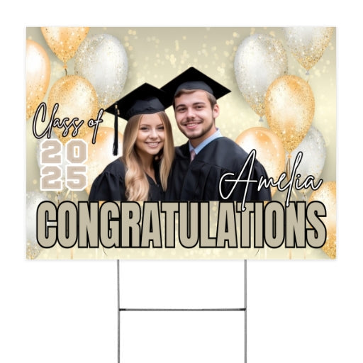 Customize Graduation Yard Sign – Honoring the Class of 2025 customall