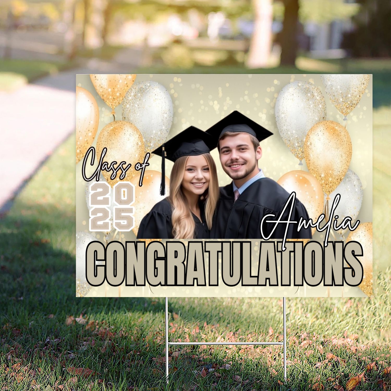 Customize Graduation Yard Sign – Honoring the Class of 2025 customall