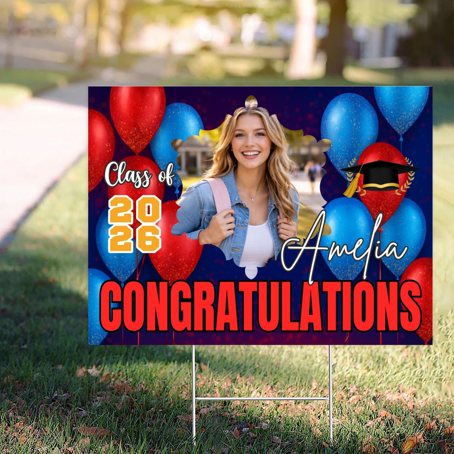 Customize Graduation Yard Sign – Honoring the Class of 2026 customall
