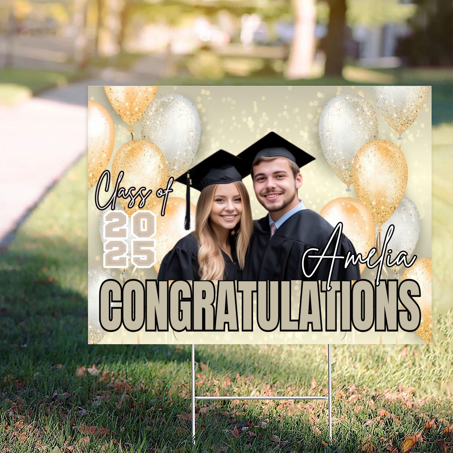 Customize Graduation Yard Sign – Honoring the Class of 2025 customall
