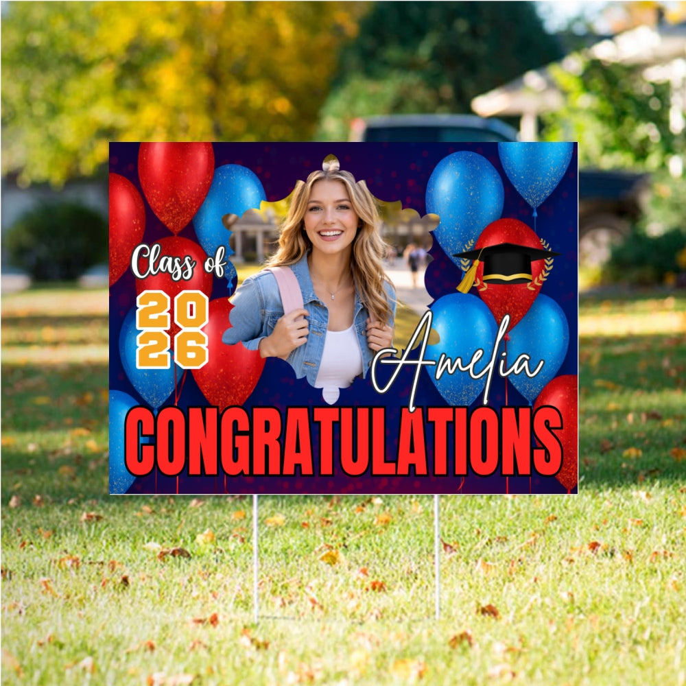 Customize Graduation Yard Sign – Honoring the Class of 2026 customall