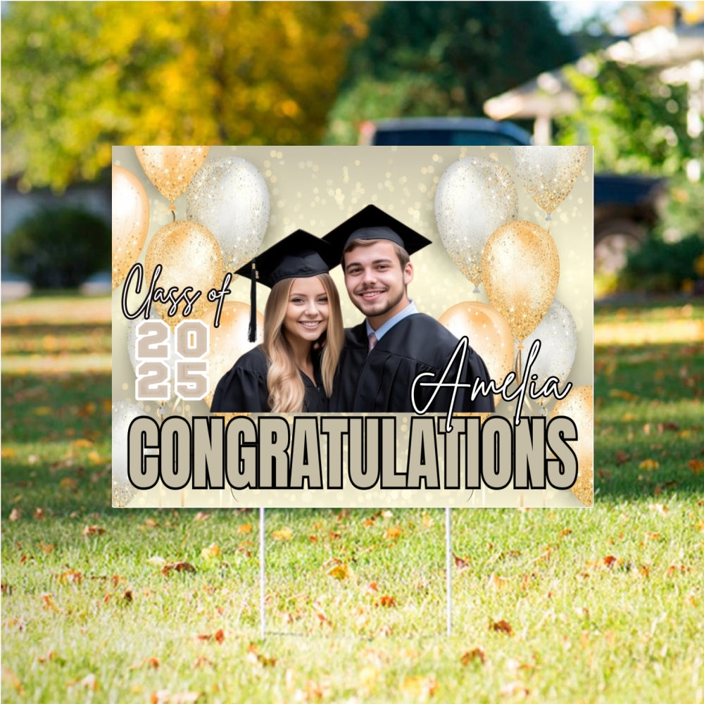 Customize Graduation Yard Sign – Honoring the Class of 2025 customall