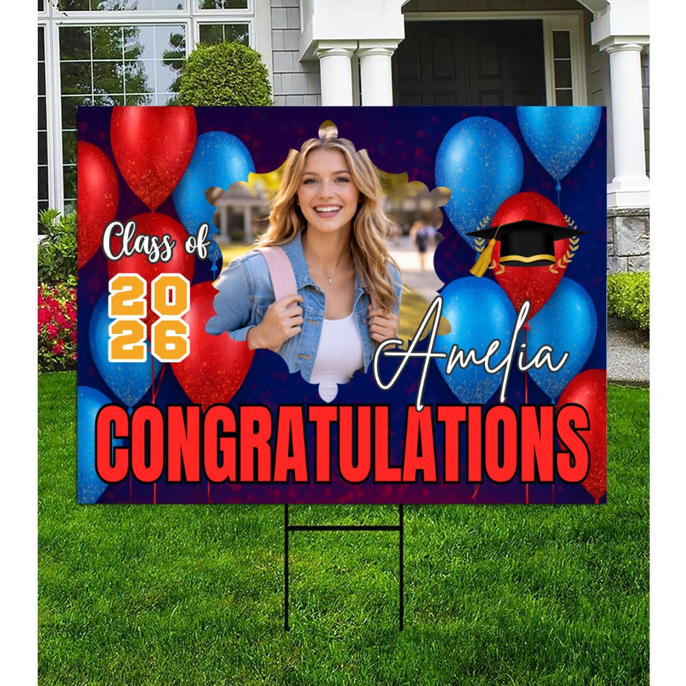 Customize Graduation Yard Sign – Honoring the Class of 2026 customall