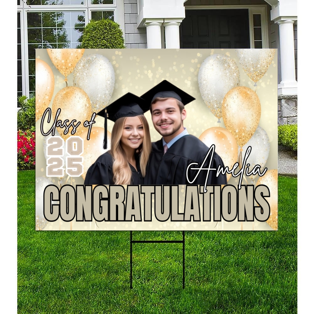 Customize Graduation Yard Sign – Honoring the Class of 2025 customall