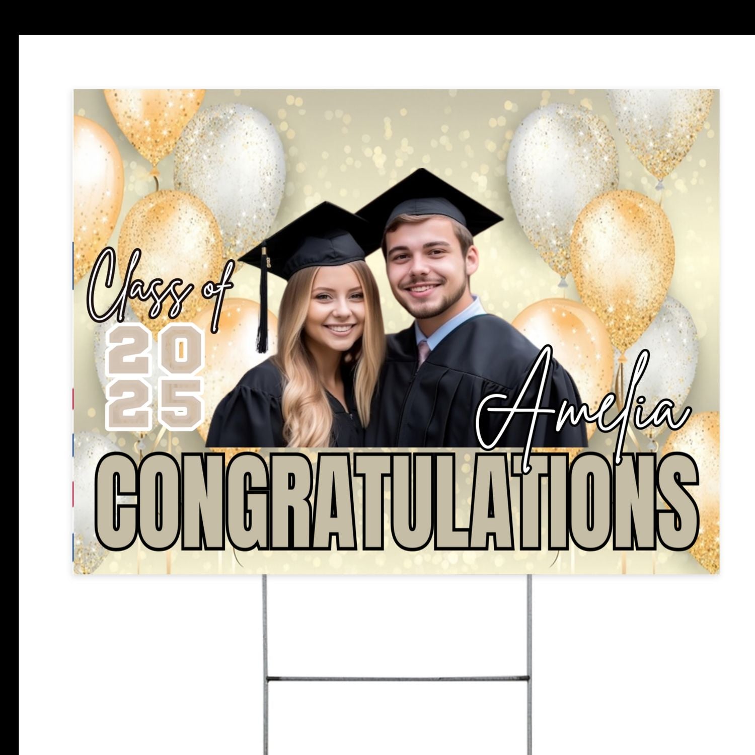Customize Graduation Yard Sign – Honoring the Class of 2025 customall