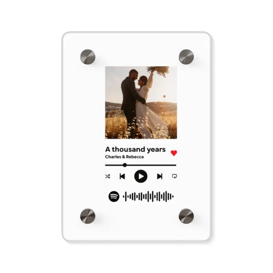 Custom Spotify-Style Acrylic Wall Art Panel printify