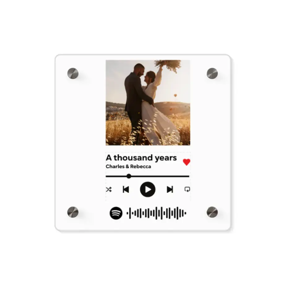 Custom Spotify-Style Acrylic Wall Art Panel printify
