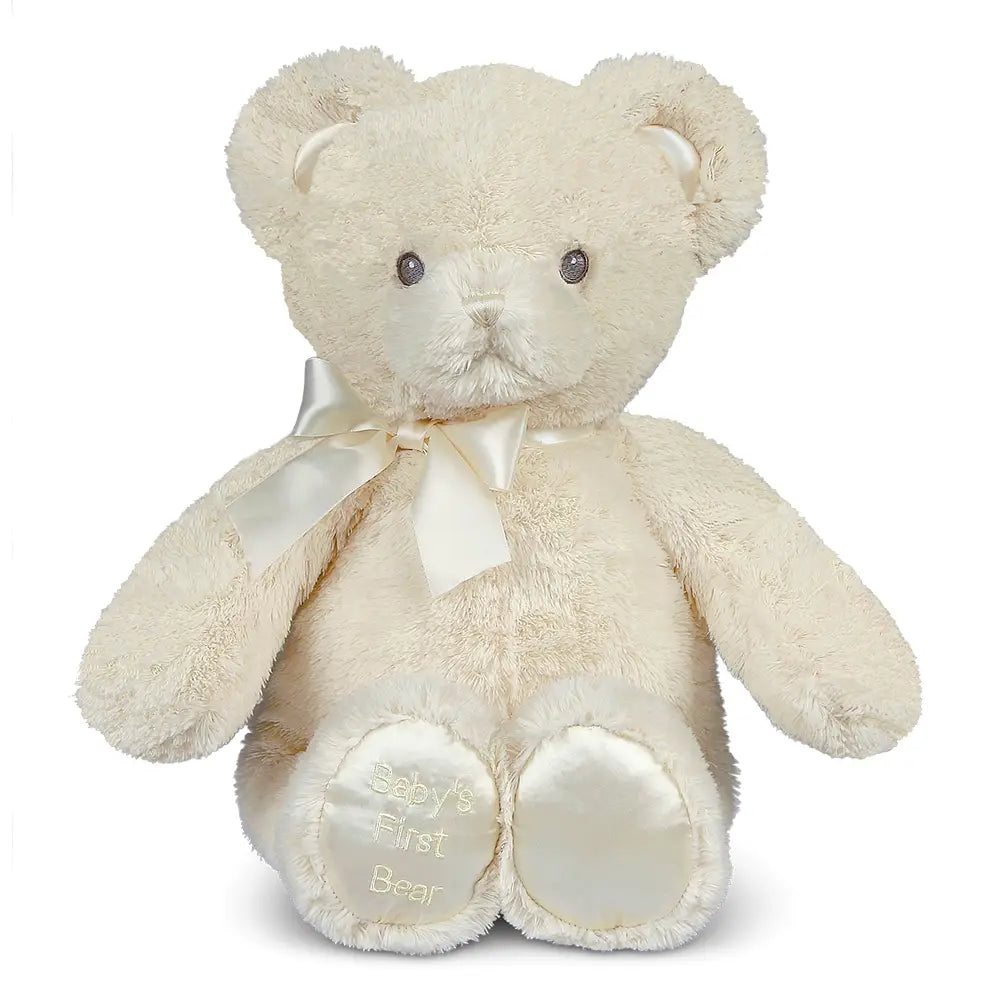 Bearington Baby’s First Teddy Bear – Cream Plush (12”)