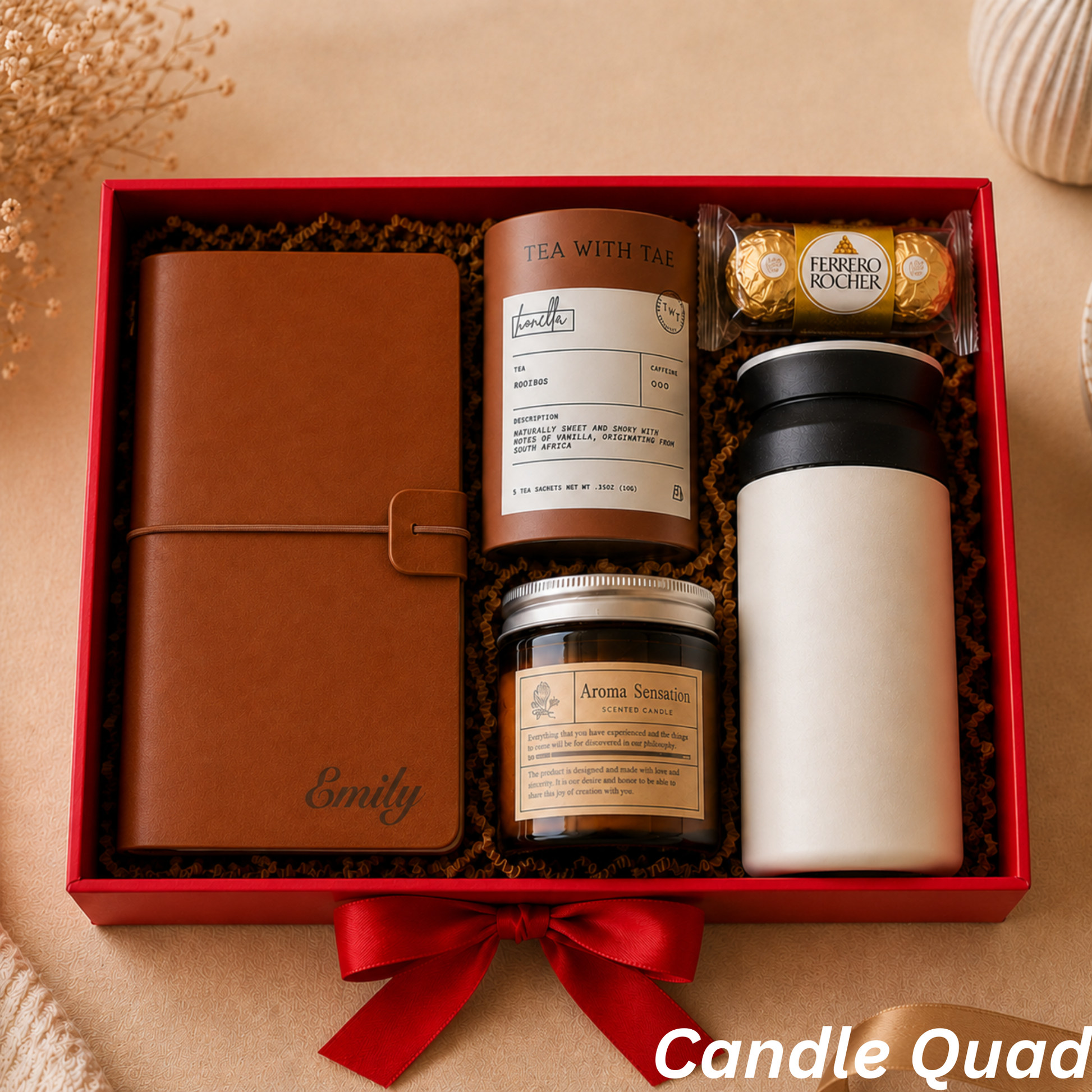 Candle Quad Gift Box Lichi Gifts
