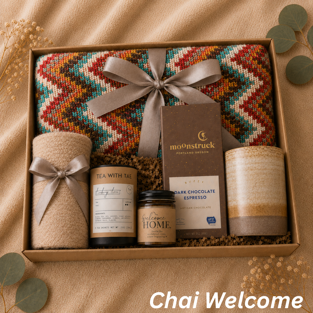 Welcome Home Comfort Gift Box — Multicolor Housewarming Set Lichi Gifts