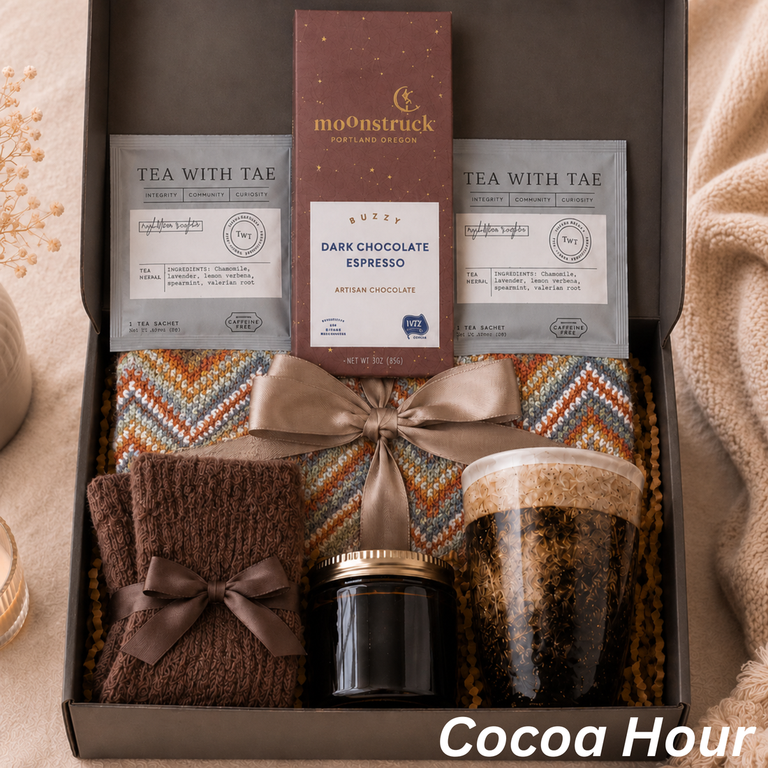Father’s Day Gift Box for Dad, Cozy Self Care Gift for Him, Dad Birthday Gift Basket, Relaxing Care Package for Men, Gift Box for Him Lichi Gifts