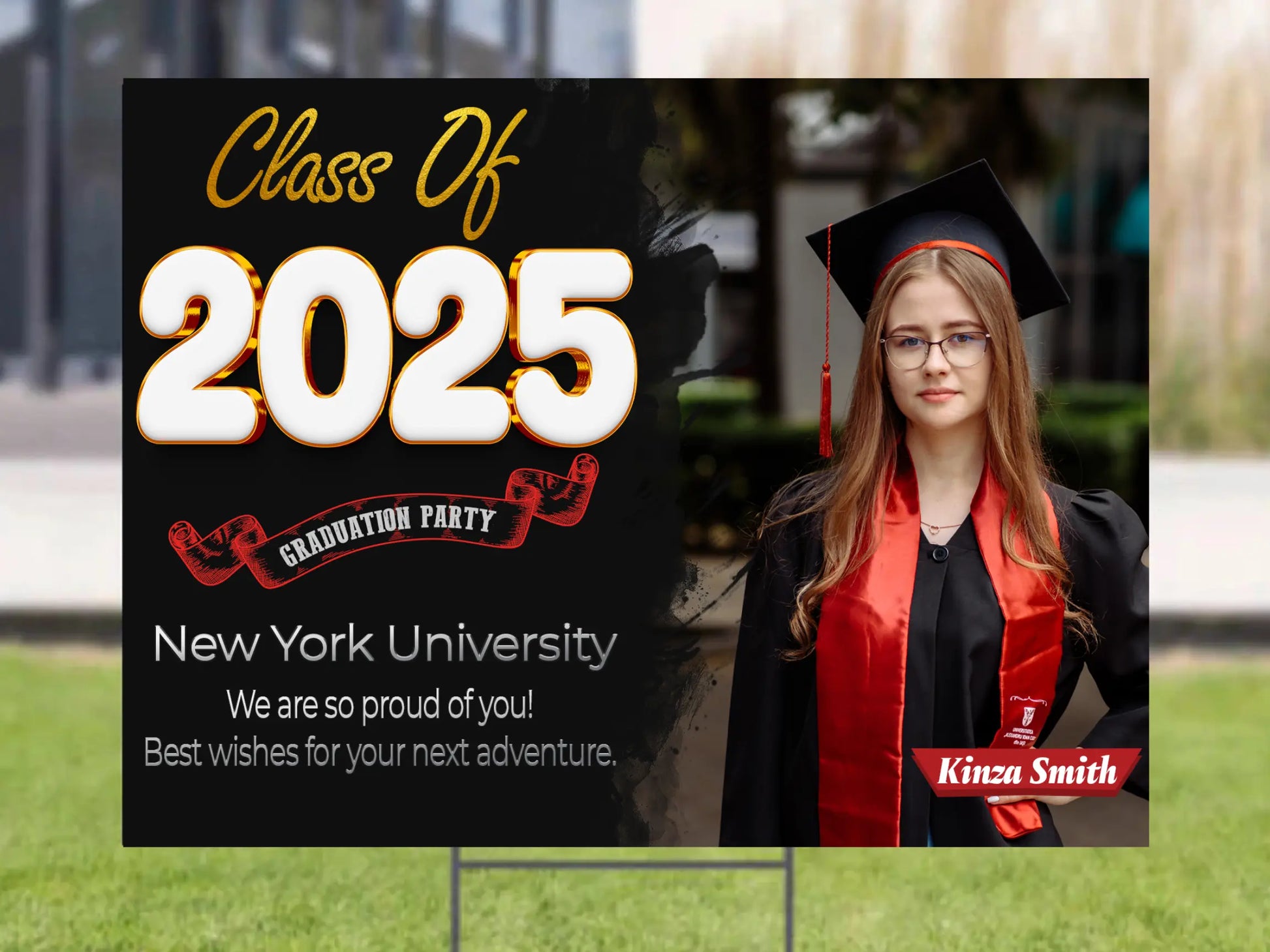 Custom Graduation Yard Sign – Honoring the Class of 2025 Lichi Gifts