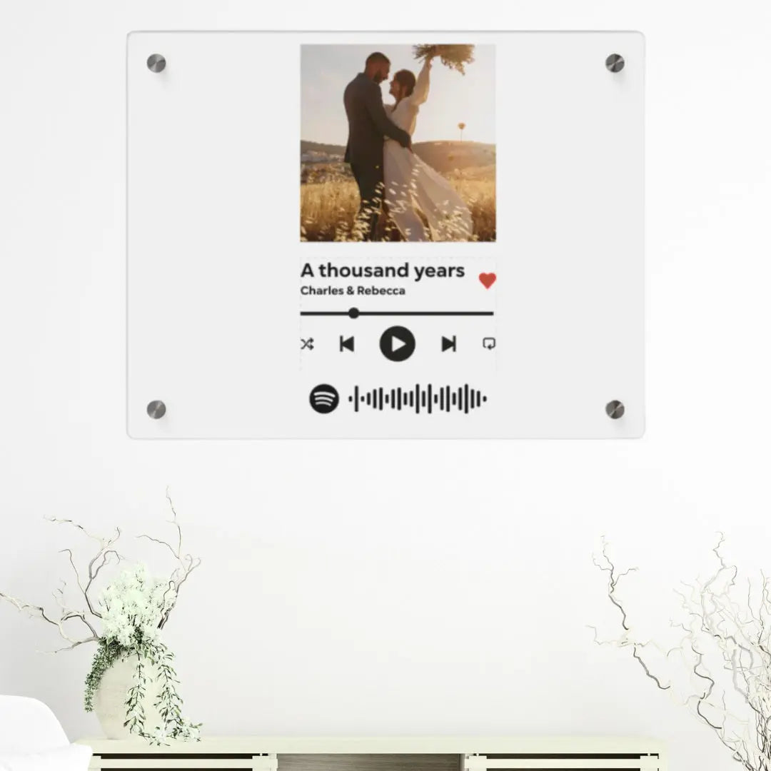 Custom Spotify-Style Acrylic Wall Art Panel printify