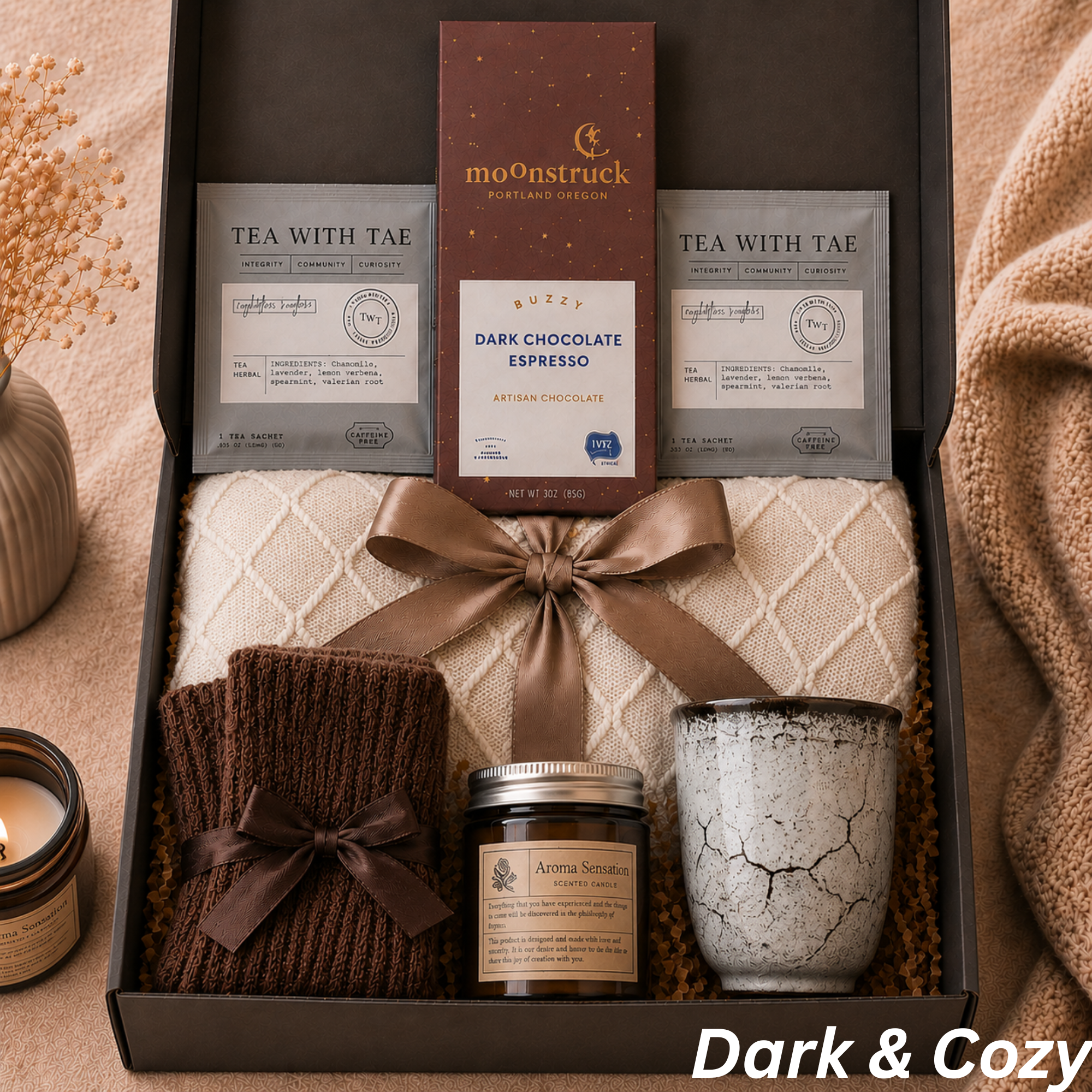 Dark & Cozy Gift Box Lichi Gifts