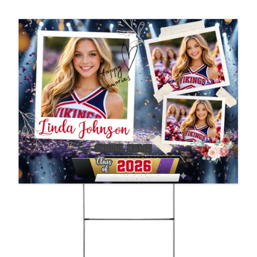 Personalized Cheerleader Graduation Frame Team Picture 2026 Gift customall