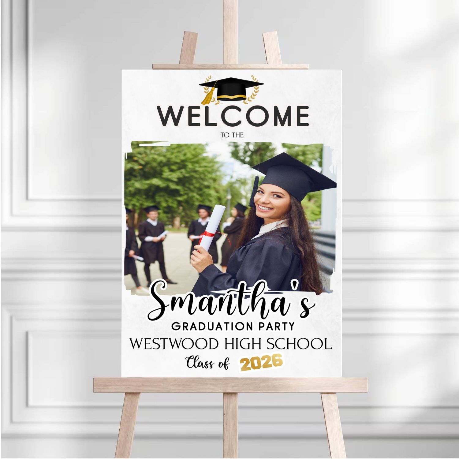 Personalized Graduation Party Welcome Sign Lichi Gifts customall